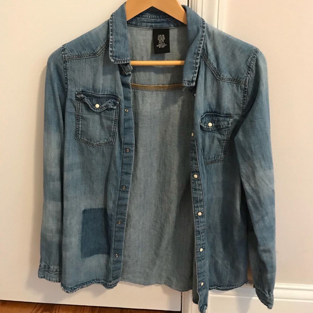 Faux Denim jacket